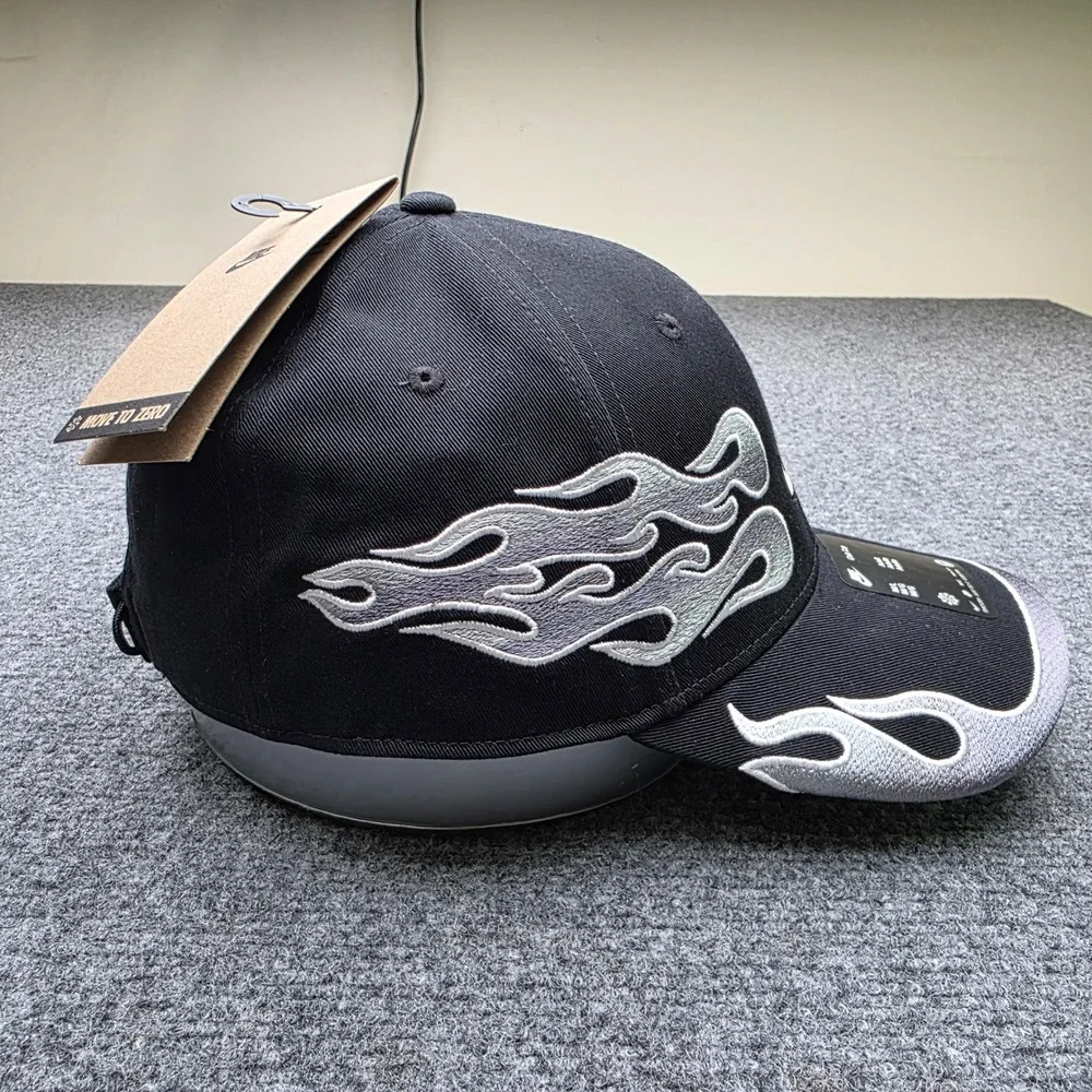 Nike Club Structured OG Flame Cap Black M/L IH9258-010, NWT Adjustable